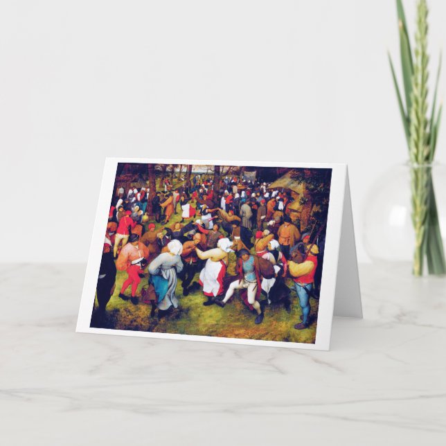 The Wedding Dance, Pieter Bruegel Card (Front)