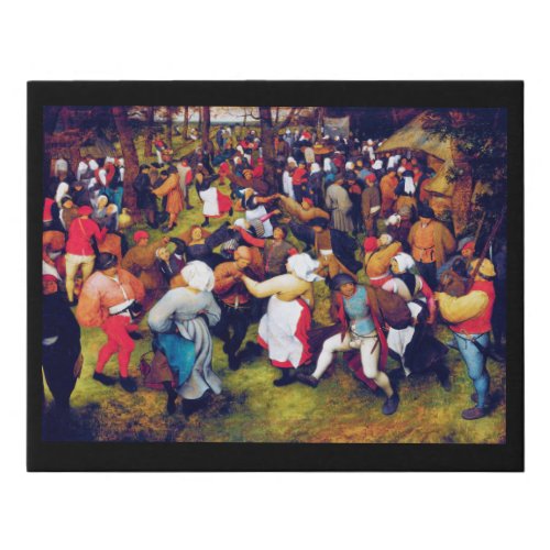 The Wedding Dance Pieter Bruegel Faux Canvas Print