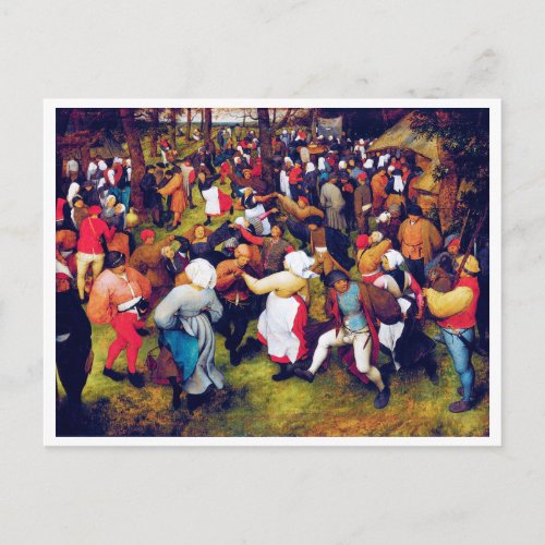 The Wedding Dance Pieter Bruegel Postcard