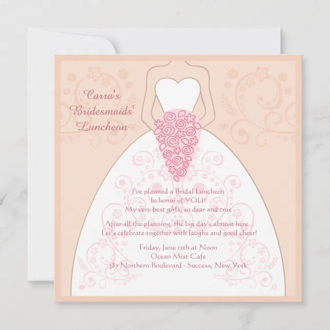 The (Wedding) Dress Invitation | Zazzle