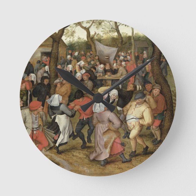 The Wedding Feast Round Clock (Front)