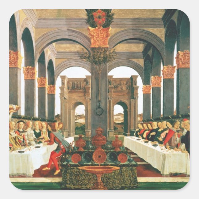 The Wedding Feast Square Sticker (Front)