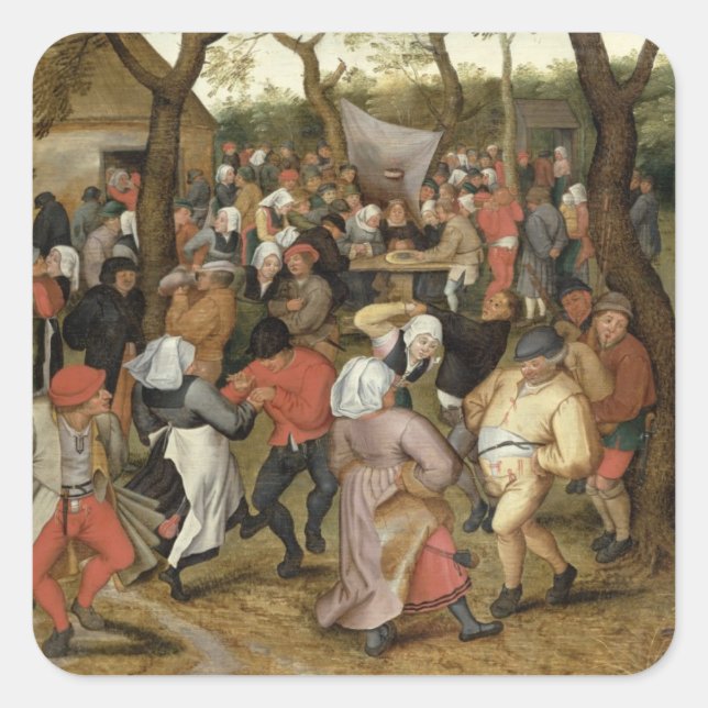 The Wedding Feast Square Sticker (Front)