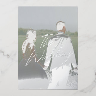 The wedding foil invitation