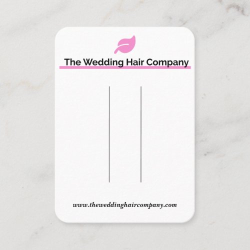 The Wedding Hair Company Business Card