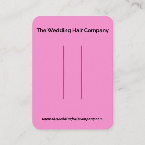 The Wedding Hair Company Business Card