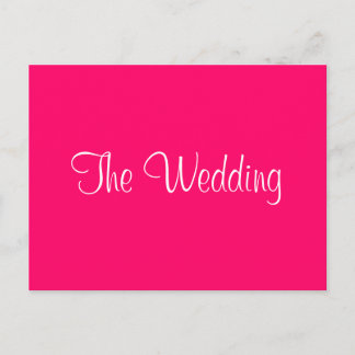"The Wedding" invitation