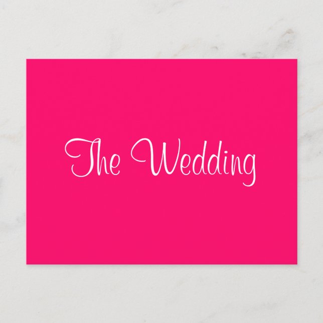 "The Wedding" invitation Postcard (Front)