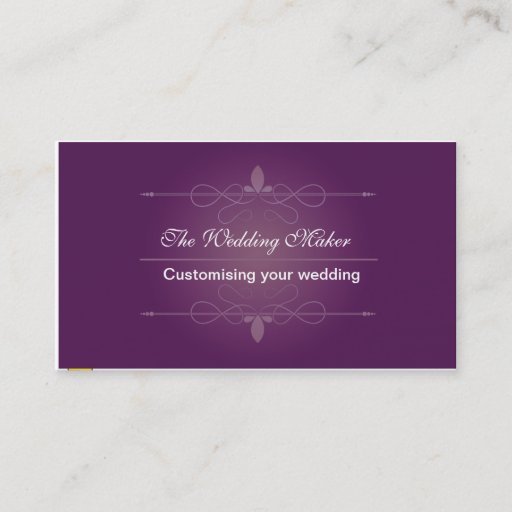 Customizable The Wedding Maker Business Card Templates