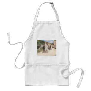 The Wedding March by Robinson, Vintage Newlyweds Adult Apron