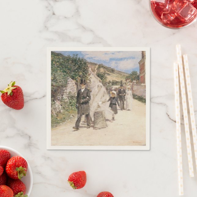The Wedding March by Robinson, Vintage Newlyweds Napkins (Insitu)