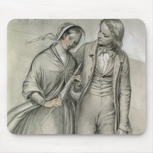 The Wedding Morning - The departure, c.1846 Mouse Pad (Front)