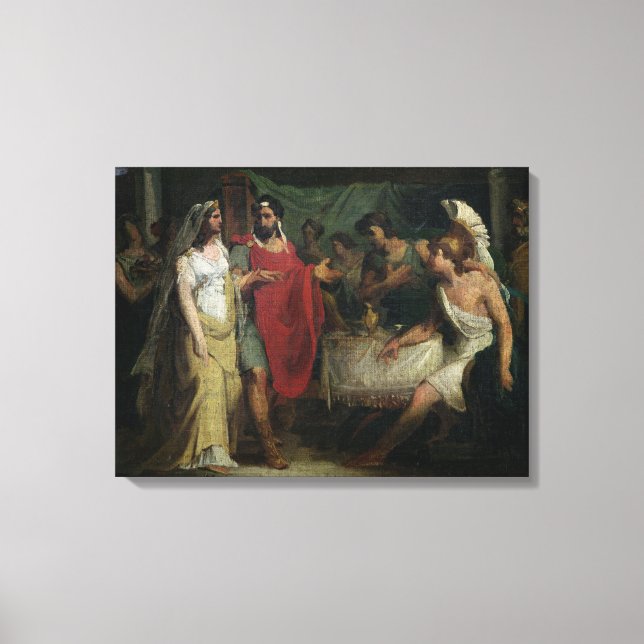 The Wedding of Alexander the Great  and Roxana Canvas Print (Front)