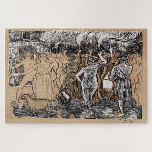 The Wedding of Daphnis and Chloë by Pissarro Jigsaw Puzzle