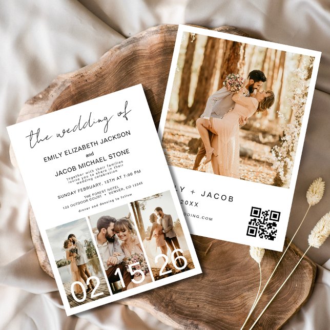 The Wedding of Minimalist QR code Simple Invitation (Creator Uploaded)