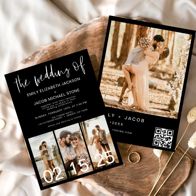 The Wedding of Minimalist QR code Simple Invitation (Creator Uploaded)