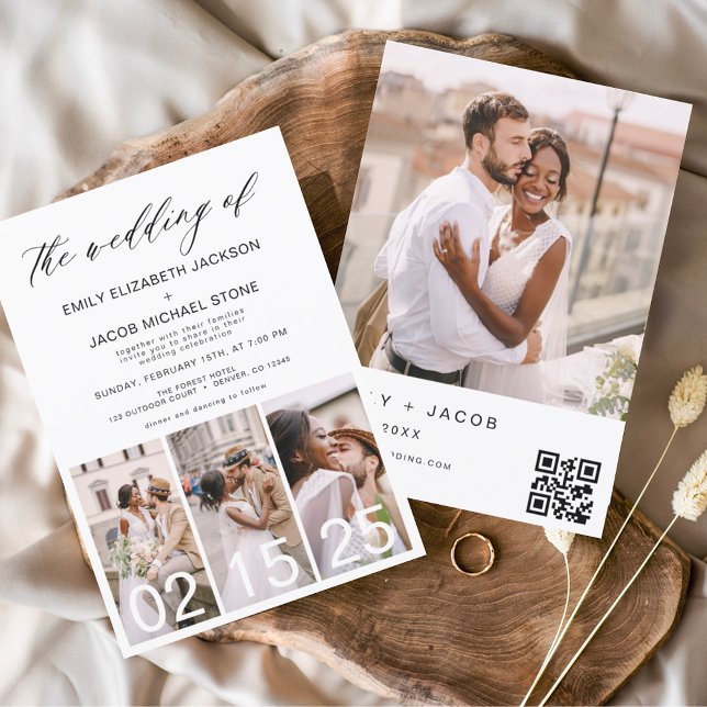 The Wedding of Minimalist QR code Simple Invitation (Creator Uploaded)
