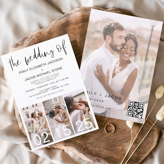The Wedding of Minimalist QR code Transparent Invitation (Creator Uploaded)