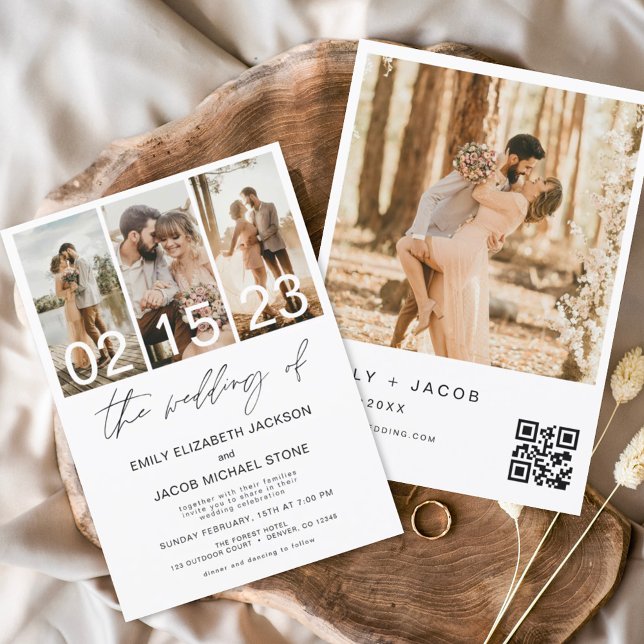 The Wedding of Photo QR code Minimalist Elegant (Creator Uploaded)
