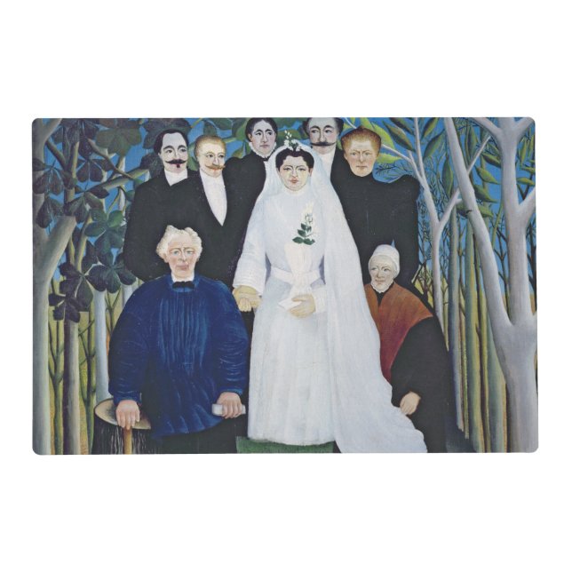 The wedding party, c.1905 placemat (Front)