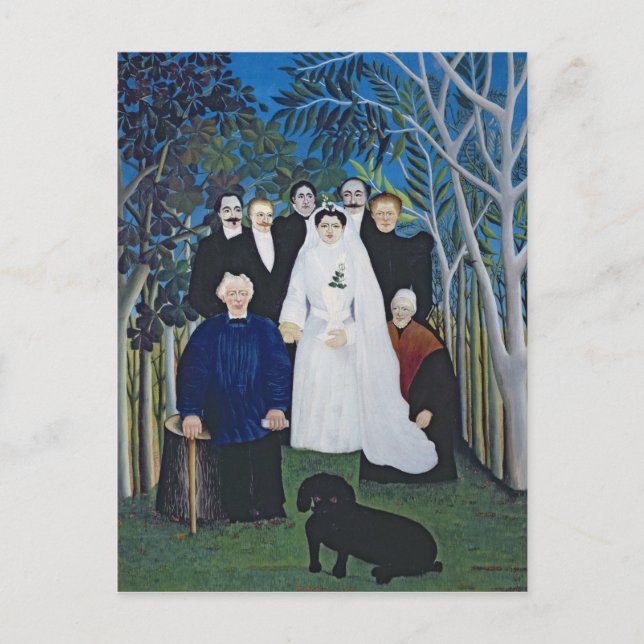 The wedding party, c.1905 postcard (Front)