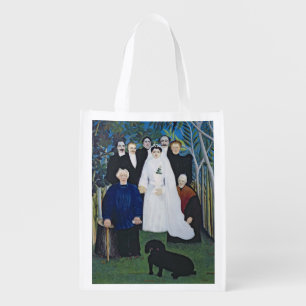 The wedding party, c.1905 reusable grocery bag