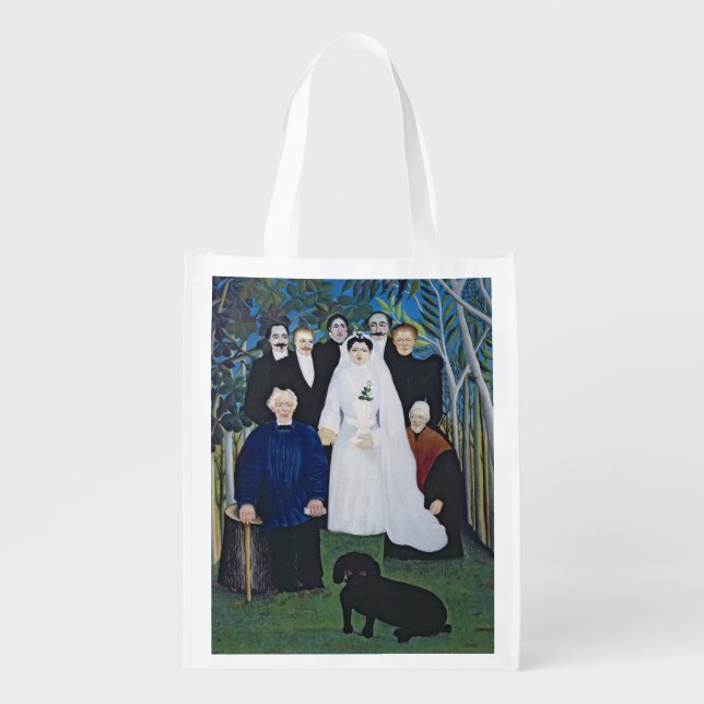 The wedding party, c.1905 reusable grocery bag (Front)