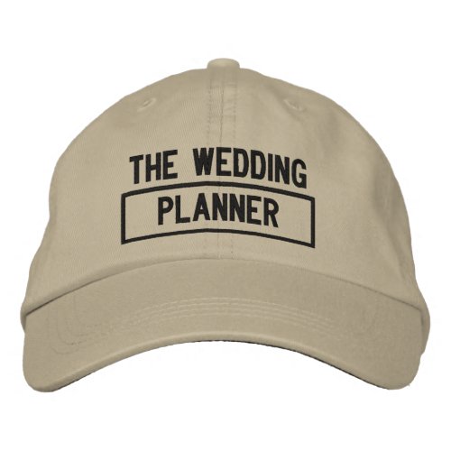 The Wedding Planner Headline Embroidery Embroidered Baseball Cap