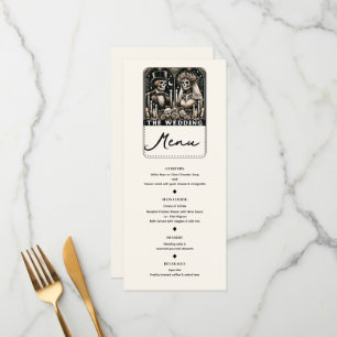 THE WEDDING Tarot Skeletons Bride & Groom Menu