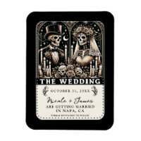 THE WEDDING Tarot Skeletons Save the Date
