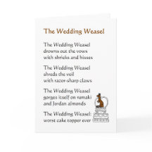 The Wedding Weasel - a funny wedding poem