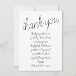 “the Wedding” Wedding Thank You Card | Zazzle