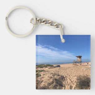 The Wedge, Newport Beach, California Keychain