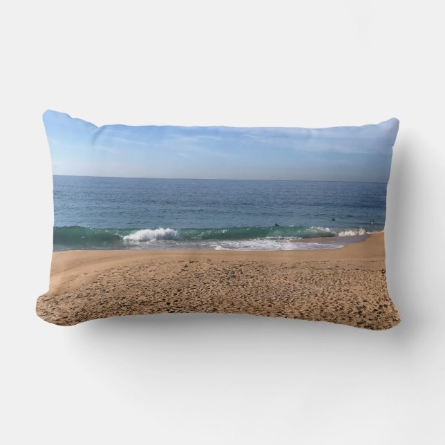 The Wedge, Newport Beach, California Lumbar Pillow (Front)