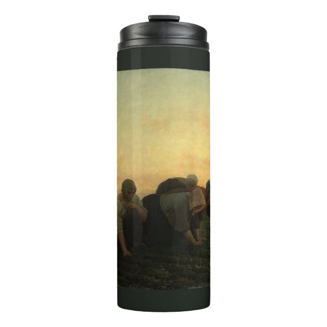 The Weeders - Jules Breton 1868 Fine Art Painting  Thermal Tumbler (Front)