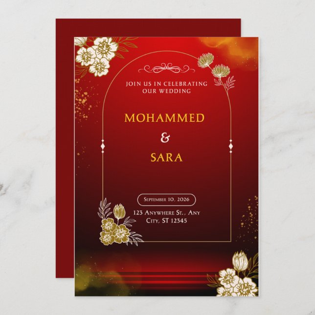 The Weidiing Invitation (Front/Back)