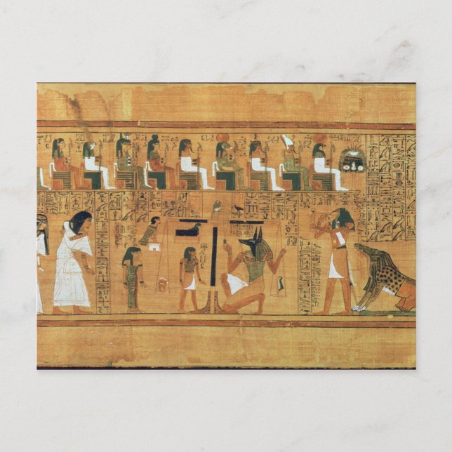 The Weighing of Heart against the Feather of Postcard (Front)