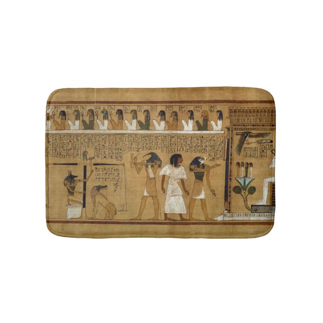 The Weighing of the Heart against Maat's Feather Bathroom Mat (Front)