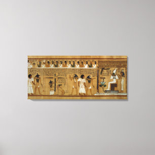 The Weighing of the Heart against Maat's Feather Canvas Print