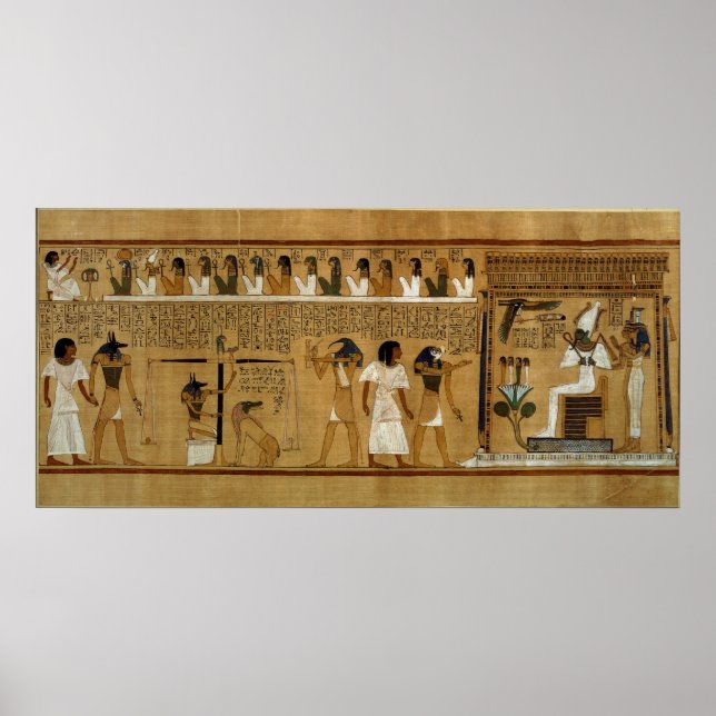 The Weighing of the Heart against Maat's Feather Poster (Front)