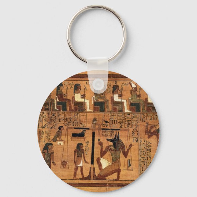 The Weighing of the Heart Keychain (Front)