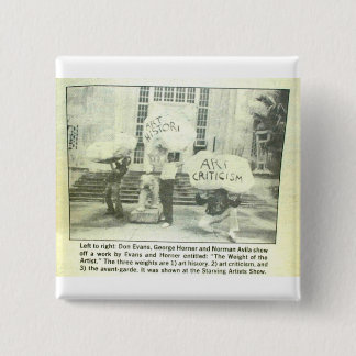 The Weight of the Artist Pinback Button