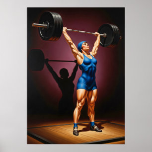 The Weightlifter's Strength Poster