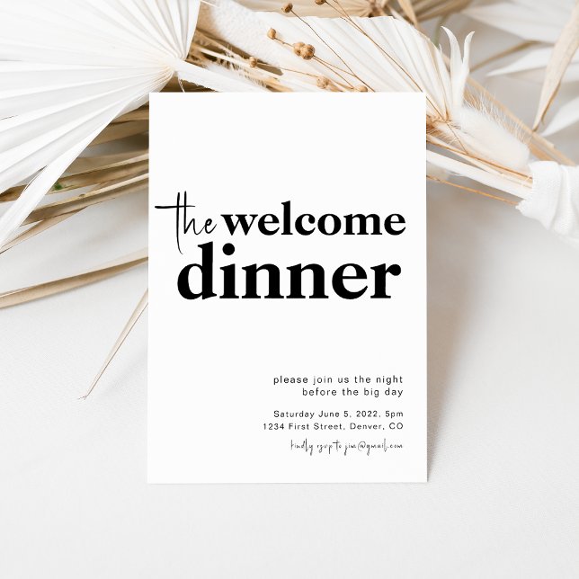 The Welcome Dinner Rehearsal Dinner Invitation (Creator Uploaded)