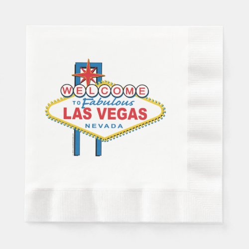 The Welcome To Las Vegas Sign Napkins