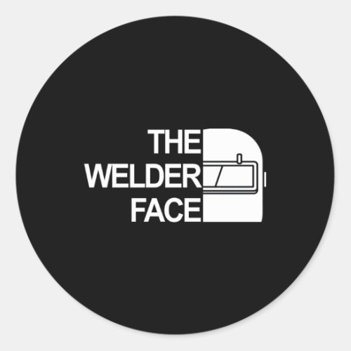 The Welder Face The Welder Face Classic Round Sticker