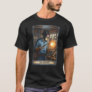 The Welder Skeleton Tarot Card T-Shirt
