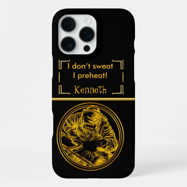 The Welder's Precision Iphone Case (Back)