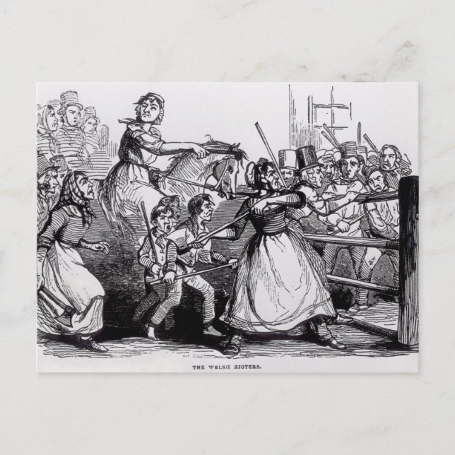 The Welsh Rioters Postcard (Front)