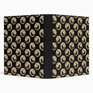 The Werebird - Blackbird Howling at the Moon Comic 3 Ring Binder